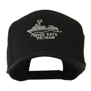 River Rats Vietnam with Riverboat Embroidered Cap