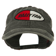 Rally Fan Race Badge Embroidered Washed Cap