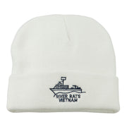 River Rats Vietnam Embroidered Long Beanie