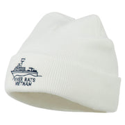 River Rats Vietnam Embroidered Long Beanie