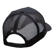 Hunter Embroidered Solid Cotton Twill 5 panel Mesh Back Cap