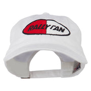 Rally Fan Race Badge Embroidered Washed Cap