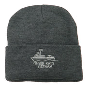 River Rats Vietnam Embroidered Long Beanie