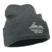 River Rats Vietnam Embroidered Long Beanie