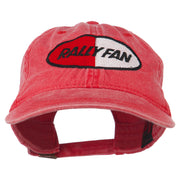 Rally Fan Race Badge Embroidered Washed Cap