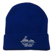 River Rats Vietnam Embroidered Long Beanie