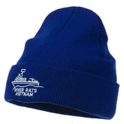 River Rats Vietnam Embroidered Long Beanie