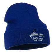 River Rats Vietnam Embroidered Long Beanie