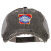 Arkansas State Map Flag Embroidered Low Profile Cotton Mesh Cap