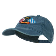 Race Series Flags Embroidered Washed Cap