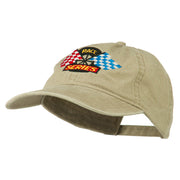 Race Series Flags Embroidered Washed Cap