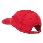 Arkansas State Map Embroidered Washed Cotton Cap