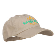 Mardi Gras King with Crown Symbol Embroidered Cotton Cap