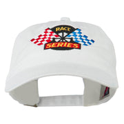 Race Series Flags Embroidered Washed Cap