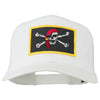 Jolly Roger Scarf Skull Patched Mesh Cap