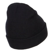 Mini Rocket Embroidered Long Beanie