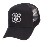 US Route 66 Embroidered Mesh Cap