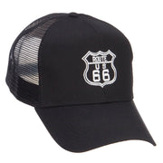 US Route 66 Embroidered Mesh Cap