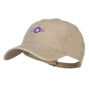 Star with Ribbon Embroidered Washed Cap