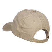 Star with Ribbon Embroidered Washed Cap