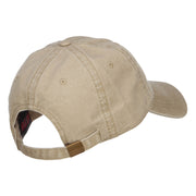 Star with Ribbon Embroidered Washed Cap