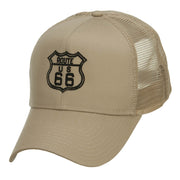 US Route 66 Embroidered Mesh Cap