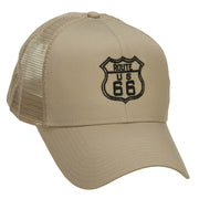 US Route 66 Embroidered Mesh Cap