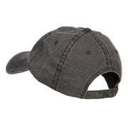 Star with Ribbon Embroidered Washed Cap