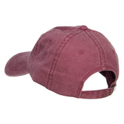 Star with Ribbon Embroidered Washed Cap