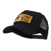 Army Rectangle Military Patched Mesh Cap