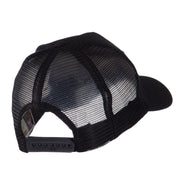 Army Rectangle Military Patched Mesh Cap