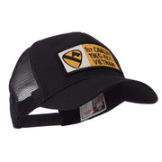 Army Rectangle Military Patched Mesh Cap