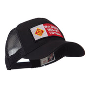 Army Rectangle Military Patched Mesh Cap