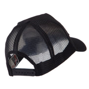 Army Rectangle Military Patched Mesh Cap