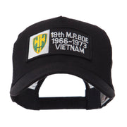 Army Rectangle Military Patched Mesh Cap