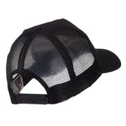 Army Rectangle Military Patched Mesh Cap