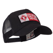 Army Rectangle Military Patched Mesh Cap