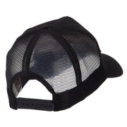 Army Rectangle Military Patched Mesh Cap