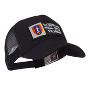 Army Rectangle Military Patched Mesh Cap