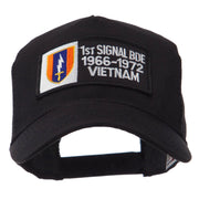 Army Rectangle Military Patched Mesh Cap