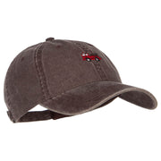 Mini Fire Truck Embroidered Washed Cap