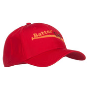 Batter Up Embroidered Low Profile Cap