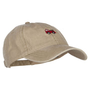 Mini Fire Truck Embroidered Washed Cap