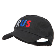 Russia RUS Flag Embroidered Low Profile Cap