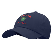 Grinch Please Embroidered Pigment Dyed Cotton Cap