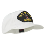 US Navy Retired Military Patched Cap