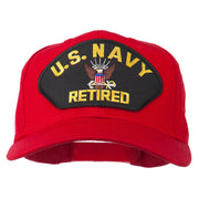 US Navy Retired Military Patched Cap