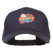 Sports Fun Patched Low Cotton Cap