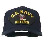 US Navy Retired Military Patched Cap