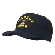 US Navy Retired Military Patched Cap